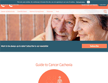 Tablet Screenshot of cancercachexia.com